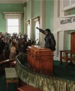 Judas and the Black Messiah Fred Hampton Brown leather jacket