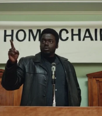 Judas and the Black Messiah Fred Hampton Brown leather jacket