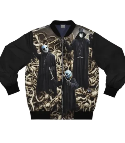 Jude Bins Hip Hop Black Bomber Jacket