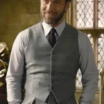 Jude Law Fantastic Beasts 2 Grey Wool Vest