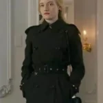 Julia Garner Inventing Anna Black Long Coat