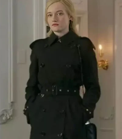 Julia Garner Inventing Anna Black Long Coat