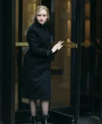 Julia Garner Inventing Anna Black Long Coat