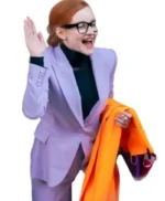 Julia Garner Inventing Anna Purple Blazer
