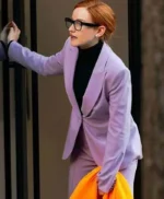Julia Garner Inventing Anna Purple Blazer