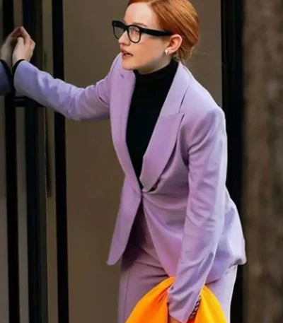 Julia Garner Inventing Anna Purple Blazer