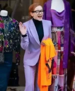 Julia Garner Inventing Anna Purple Blazer