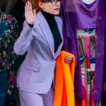 Julia Garner Inventing Anna Purple Blazer