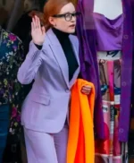 Julia Garner Inventing Anna Purple Blazer