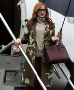 Julia Garner Inventing Anna S01 EP04 Floral Trench Coat