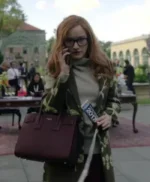Julia Garner Inventing Anna S01 EP04 Floral Trench Coat
