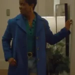 Julie Movie Genie 2023 Blue Long Coat