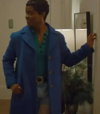 Julie Movie Genie 2023 Blue Long Coat