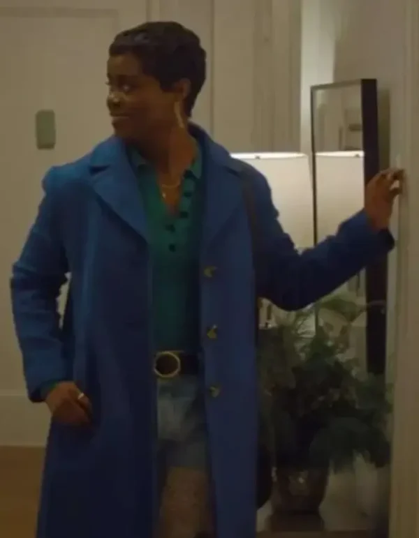 Julie Movie Genie 2023 Blue Long Coat