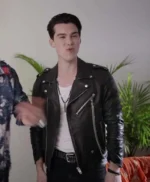 Julie and the Phantoms Reggie Peters Black Biker Leather Jacket