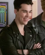 Julie and the Phantoms Reggie Peters Black Biker Leather Jacket