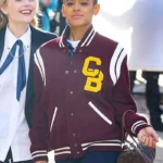 Julien Calloway Gossip Girl Maroon Varsity Jacket