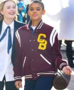 Julien Calloway Gossip Girl Maroon Varsity Jacket