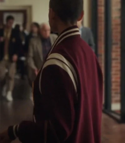 Julien Calloway Gossip Girl Maroon Varsity Jacket