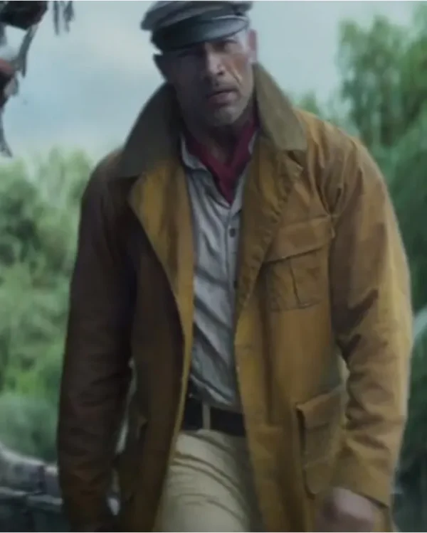 Jungle Cruise The Rock Frank Brown Cotton Coat