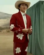 Jupe Nope Costume Steven Yeun Cowboy Red Suit