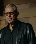 Jurassic World 3 Dominion Ian Malcolm Black Leather Coat