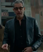 Jurassic World 3 Dominion Ian Malcolm Black Leather Coat
