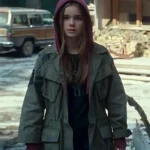 Jurassic World 3 Maisie Lockwood Green Cotton Field Jacket