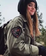 Jurassic World 3 Maisie Lockwood Green Cotton Field Jacket