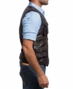 Jurassic World Chris Pratt Brown Leather Utility Vest