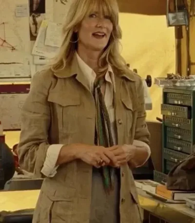Jurassic World Dominion Ellie Sattler Cotton Brown Long Coat