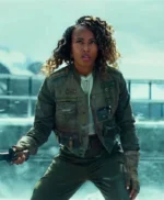 Jurassic World Dominion Kayla Watts Green Cropped Jacket