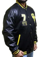 Justice League Cyborg Black Varsity Jacket