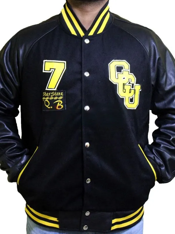 Justice League Cyborg Black Varsity Jacket Justice League Cyborg Black Varsity Jacket