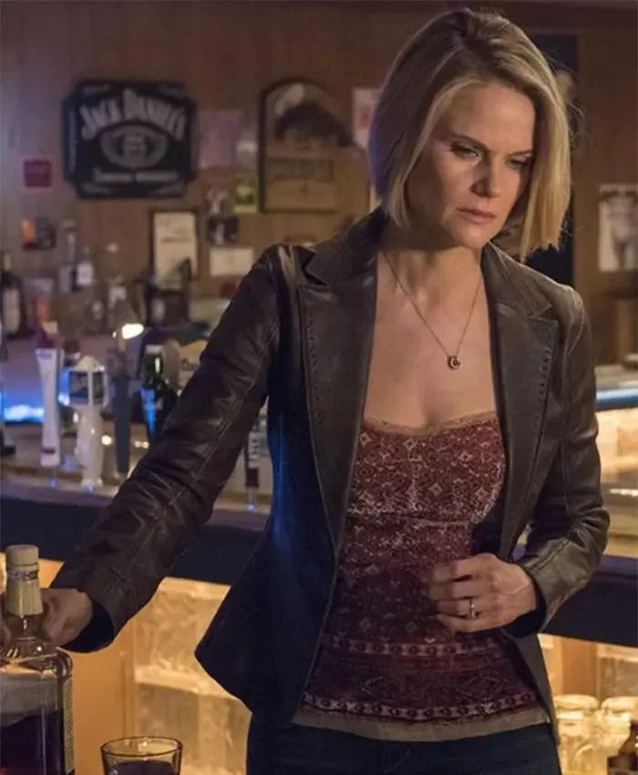 Justified Ava Crowder Leather Blazer Jacket Justified Ava Crowder Leather Blazer Jacket