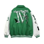 Kane Dare Hip Hop Green Varsity Jacket