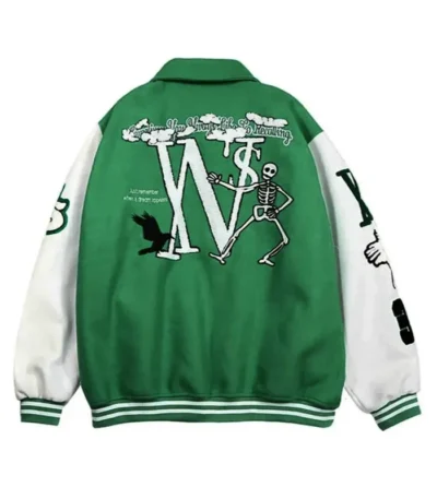 Kane Dare Hip Hop Green Varsity Jacket