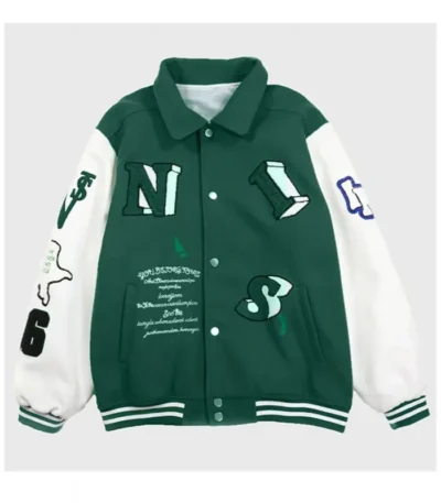 Kane Dare Hip Hop Green Varsity Jacket