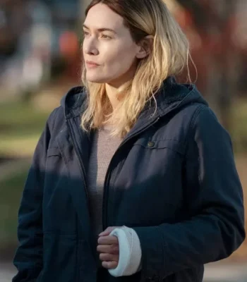 Kate Winslet Blue Hooded Jacket Mare of Easttown