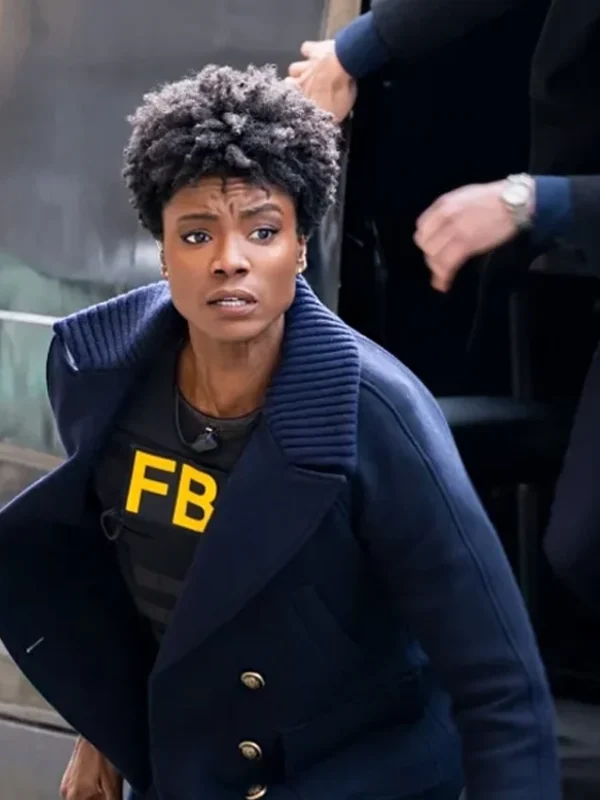 FBI S05 Katherine Renee Kane Blue Peacoat