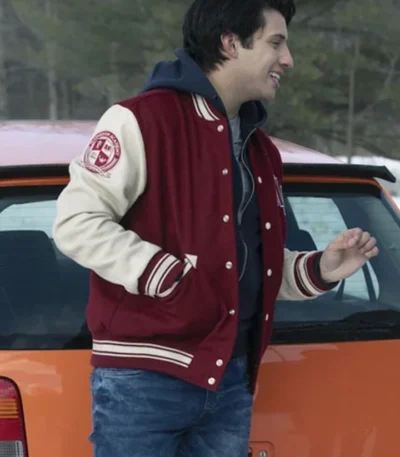 Kevin Alves Locke & Key Javi Varsity Maroon Jacket