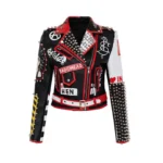 Kiel West Hip Hop Rock Biker Leather Jacket