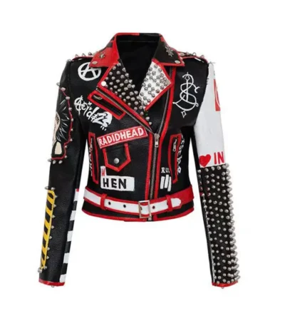 Kiel West Hip Hop Rock Biker Leather Jacket