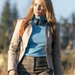 Killing Eve Season 03 Jodie Comer Beige Cotton Jacket