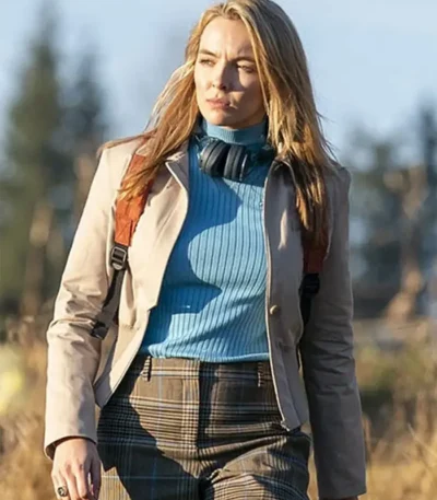 Killing Eve Season 03 Jodie Comer Beige Cotton Jacket