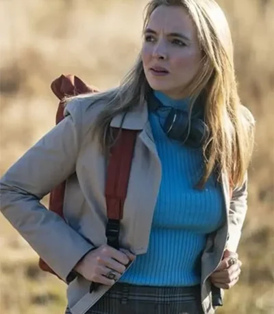 Killing Eve Season 03 Jodie Comer Beige Cotton Jacket