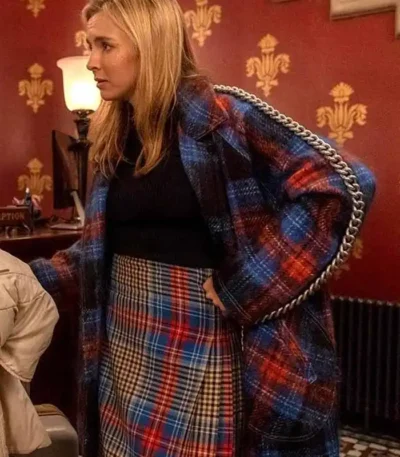 Killing Eve Season 03 Villanelle Trench Plaid Coat