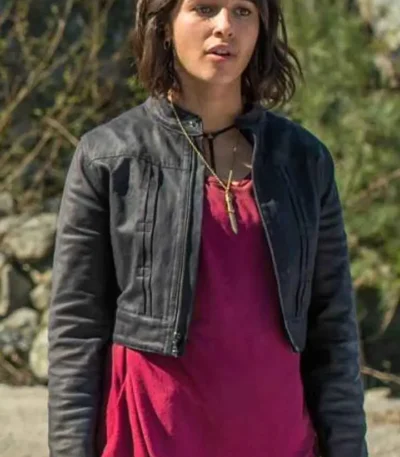 Kimberly Hart Power Rangers Leather Jacket