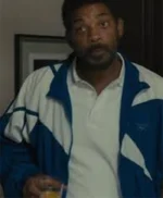 King Richard Will Smith Blue and White Jacket