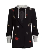 Kirsten Storms General Hospital Embellished Hooded Jacket